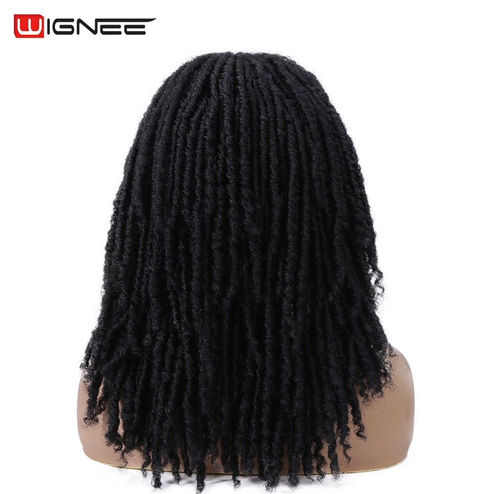 Wignee Long Dreadlock Wig Synthetic Hair Headband Crochet Braid Heat Resistant