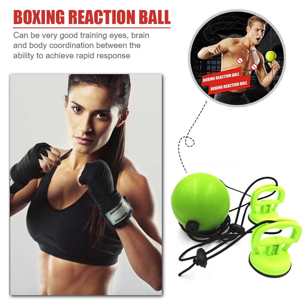 Adjustable Suction Cup Boxing Reflex Speed Ball Training Punch Fight Fitness Equipment Accessories