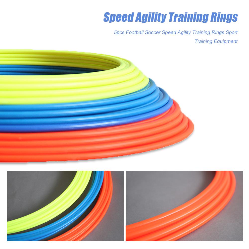 5/15pcs Durable Agility Training Rings Hit Color Football Soccer Speed Training Equipment