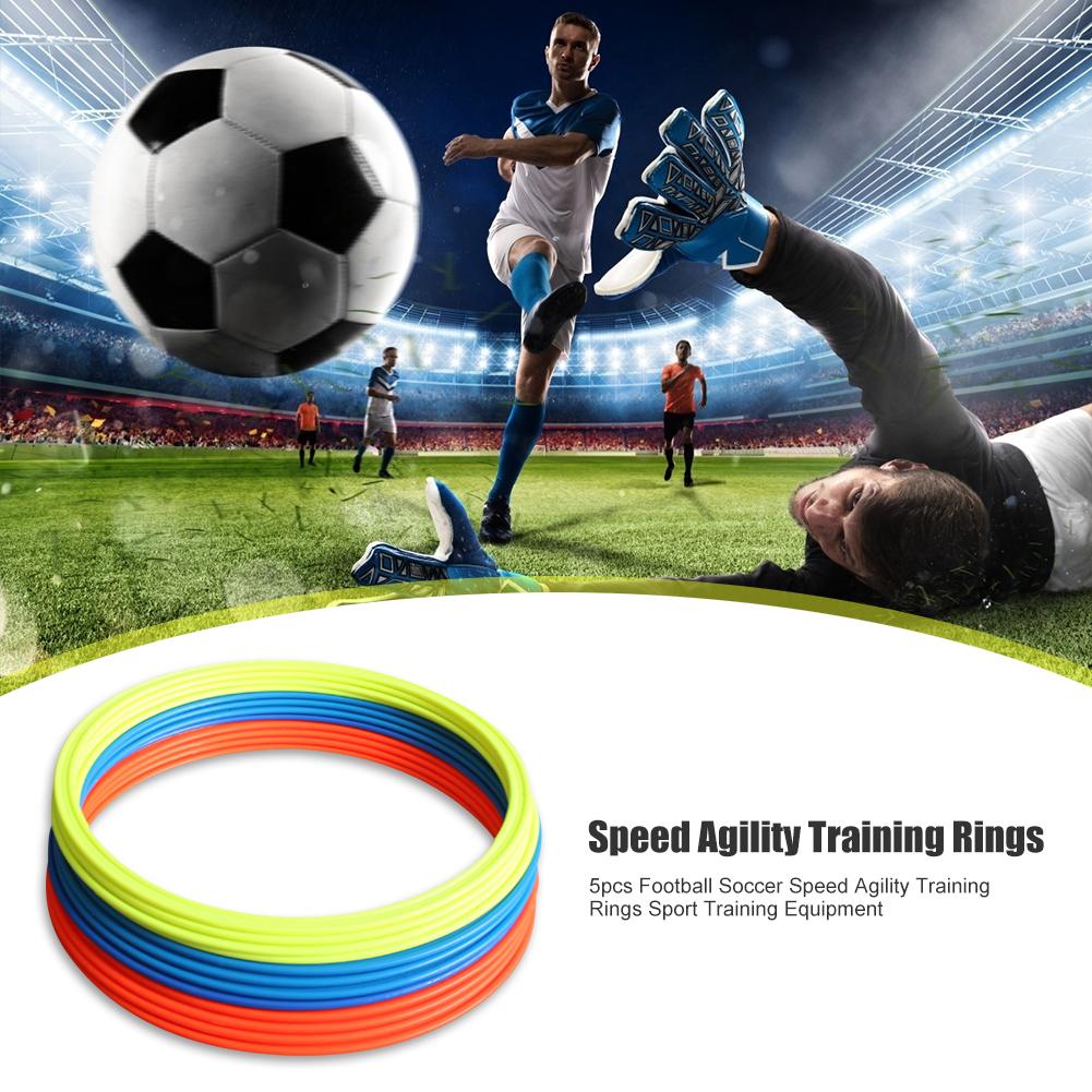 5/15pcs Durable Agility Training Rings Hit Color Football Soccer Speed Training Equipment