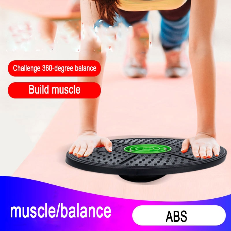 Yoga Balance Board Disc Stability Round Plates Exercise Trainer for Fitness Sports Waist Fitness Balance Board XA275A