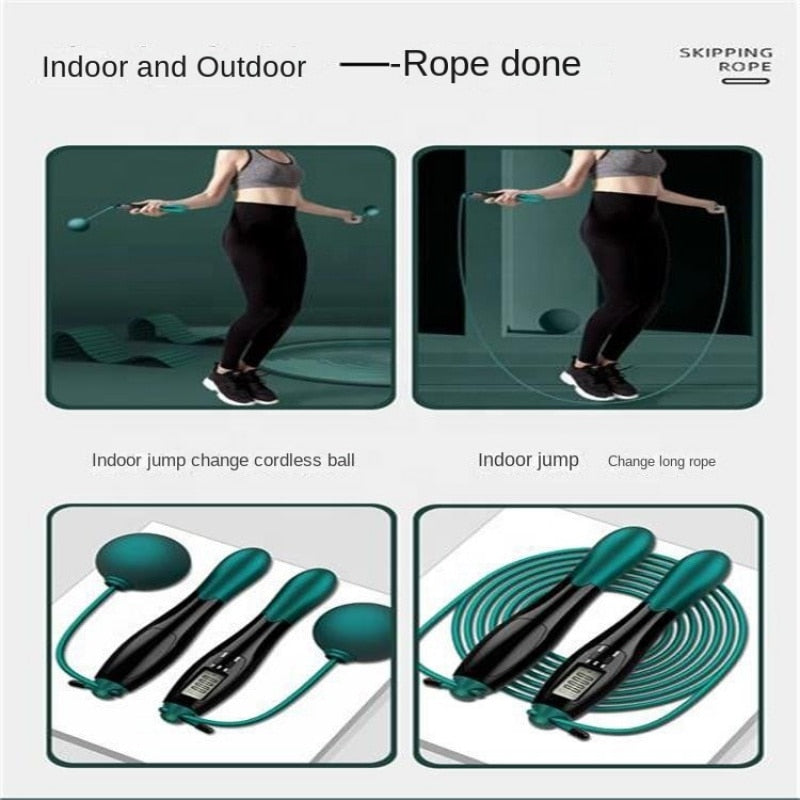 Cordless Electronic Jumping Rope Counting Speed