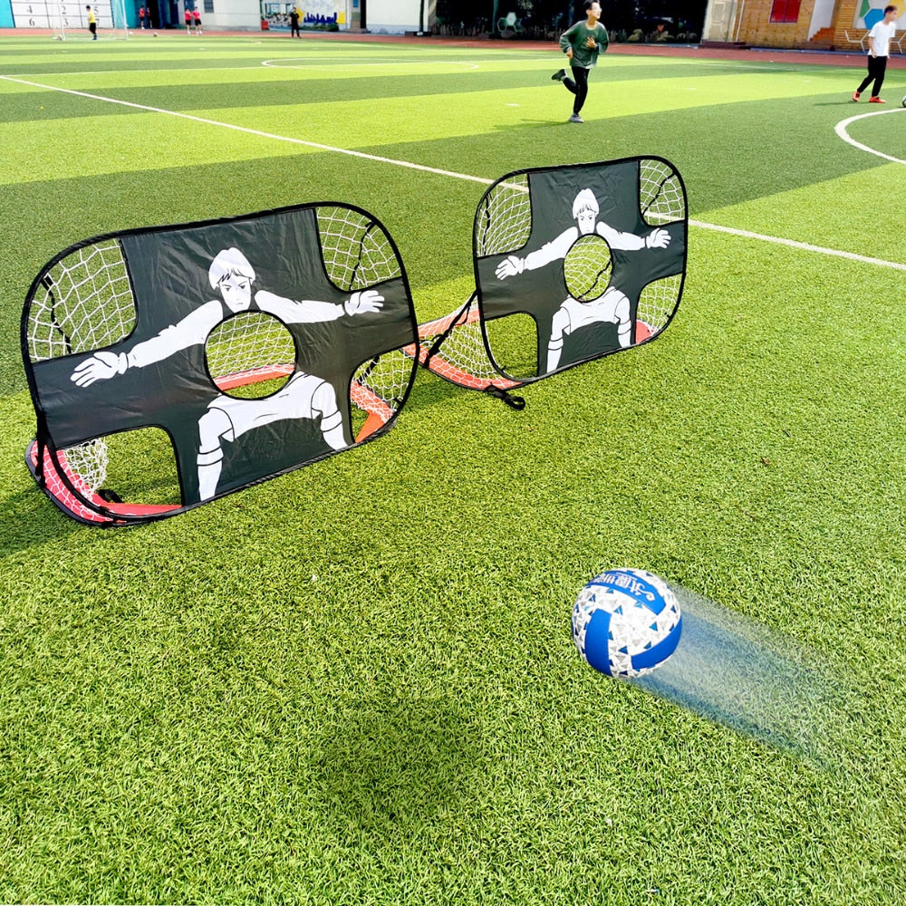 Folding Soccer Goal Portable Training Goal Mini Children's Football Target Net Toy soccer ball