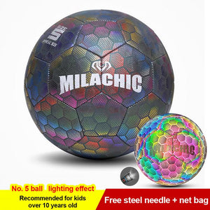 Size 4/5 Ball Glow In Dark Football Luminous Night Bright Glowing Soccer Ball Outdoor Toys Reflective