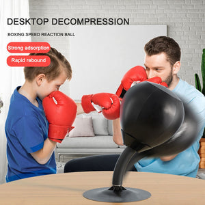 Desktop Punching Bag PU Speed Reflex Training Boxing Ball