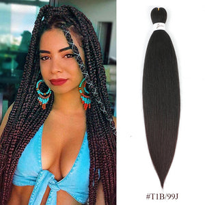 Open image in slideshow, Braiding Hair Pre Stretched Synthetic Braid Extensions Passion Twist Box Braid Hair Bundles SOKU
