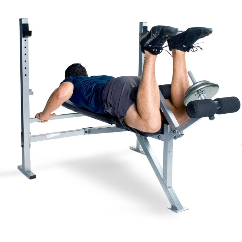 Strength Deluxe Mid-Width Weight Bench with Leg Attachment