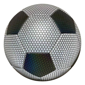Open image in slideshow, Luminous Reflective Soccer Ball Night Glowing Footballs for Adults Size
