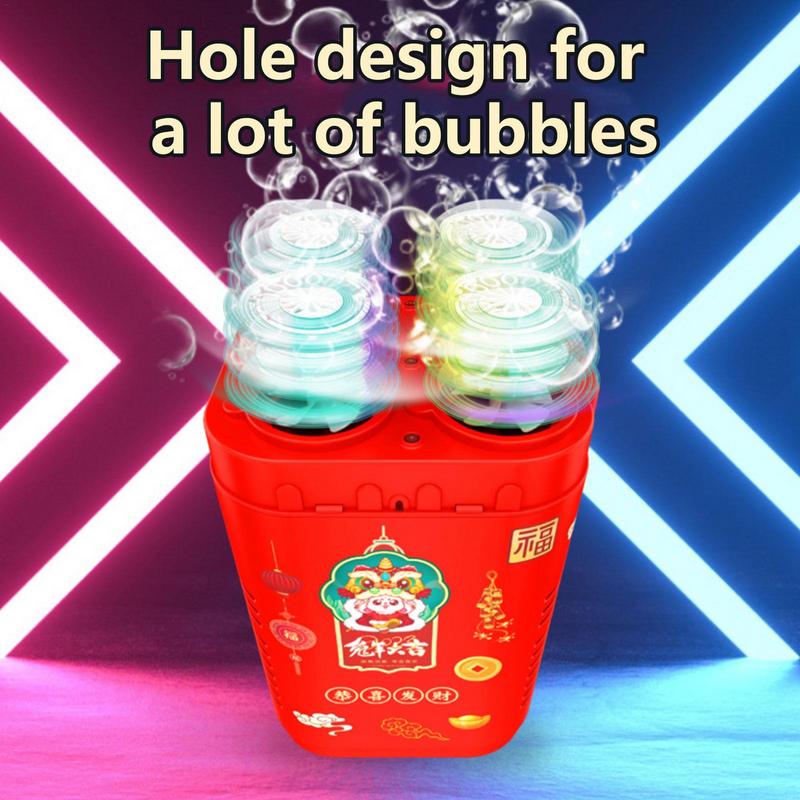 Portable Bubble Machine 48 Holes Automatic Bubble Blower