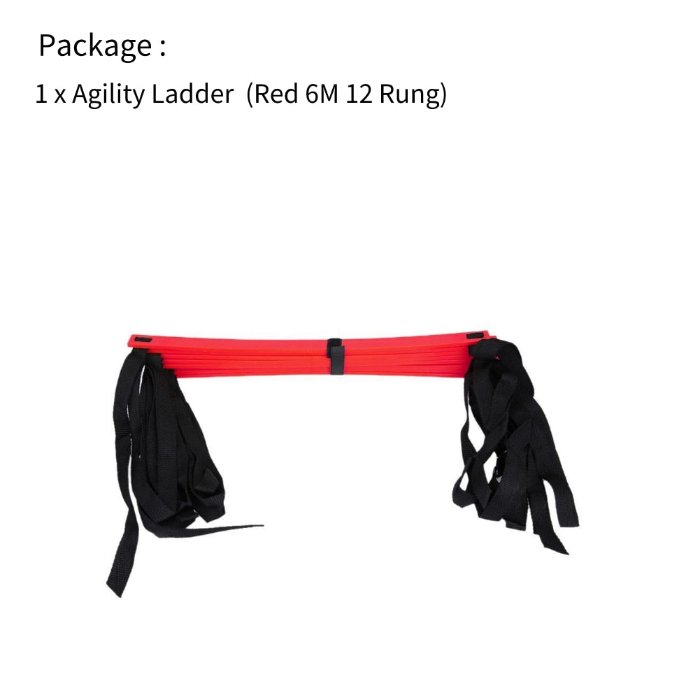 Adjustable Footwork Soccer Football Fitness Speed Rungs Agility Ladder Training Equipment Kit
