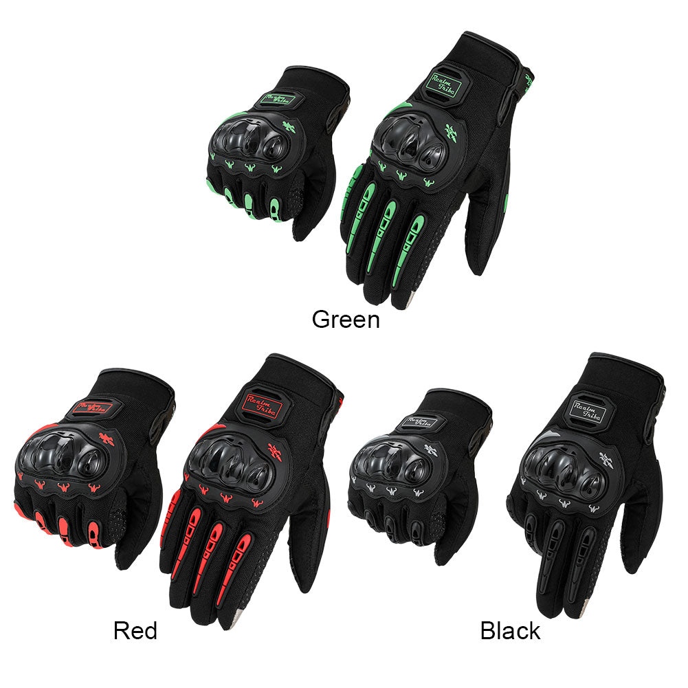 Racing Gloves Anti-slip Leather Motorcycle Gloves for Driving Motocross Cycling for BMX ATV Road Racing