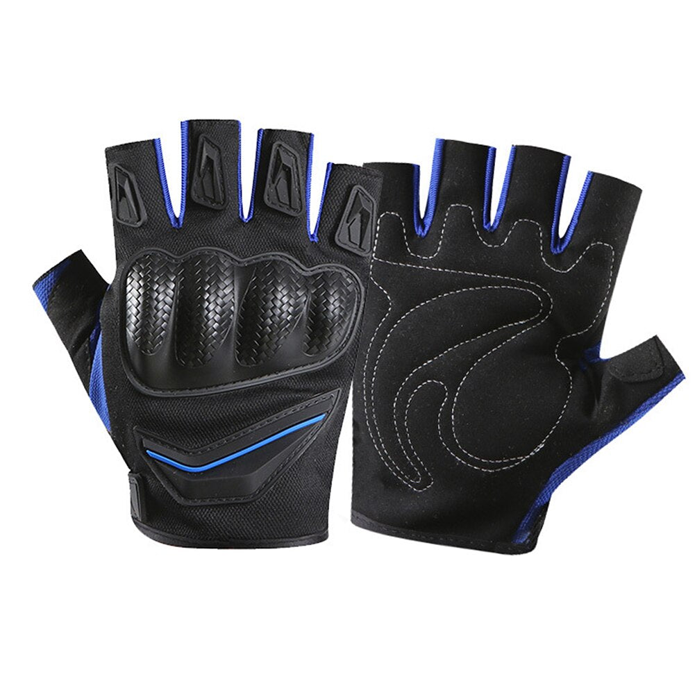 Motorcycle Fingerless Gloves for Racing Riding Half Finger Gloves Motocross