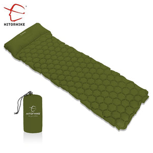 Open image in slideshow, Camping  Sleeping Mat Outdoor Pad With Pillow Air Mattress Inflatable Cushion Fast Filling Moisture proof  Water proof
