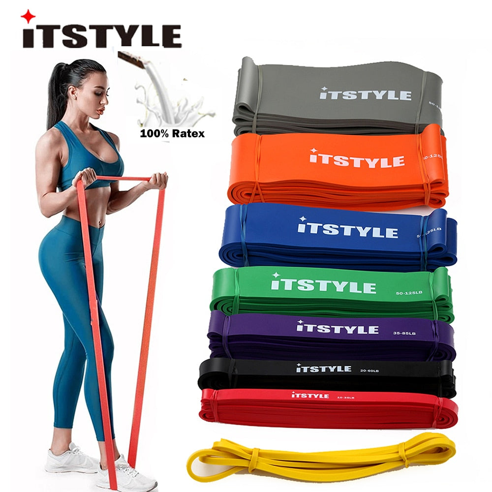 ITSTYLE Resistance Bands 208CM 8 Level Crossfit latex Loop Strap Expander Power Lifting Rubber Pull Up Strengthen Muscles Rope