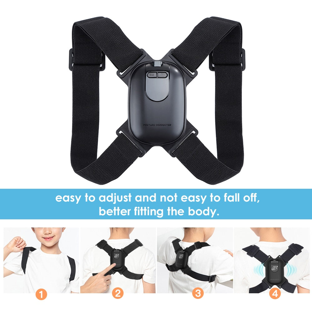 Smart Posture Corrector Invisible Correction Belt Reminder Adult Child Sitting Posture Hunchback Back Smart Sensor Orthosis New