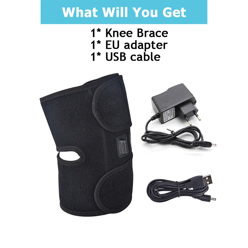 Knee Brace Physiotherapy Heating Therapy Knee Support Brace Old Cold Leg Arthritis Injury Pain Rheumatism Rehabilitation