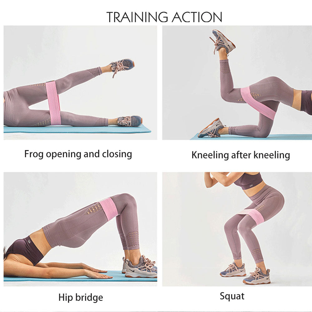 Sport Fitness Resistance Bands Yoga Elastic Mini Anti-slip Expander Rubber Bands Home Workout Full Body Training Equipment