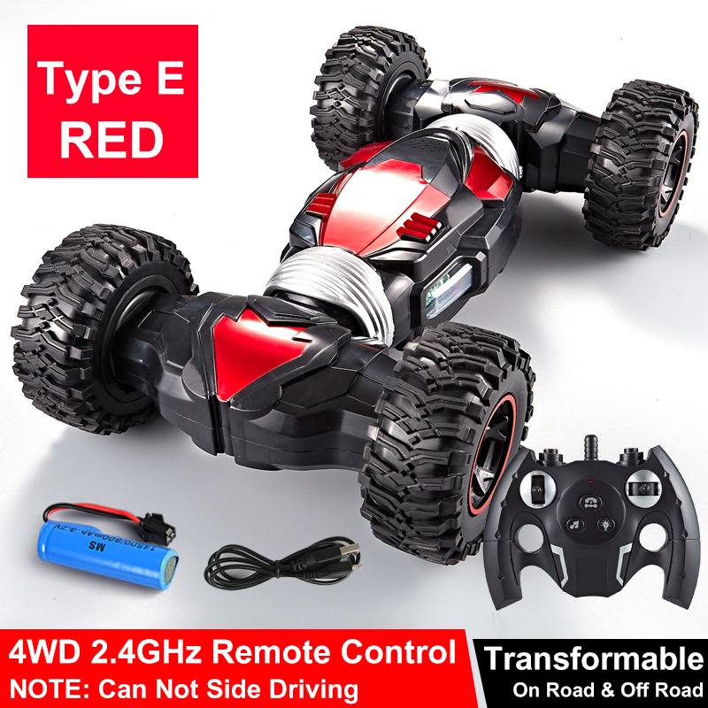 2.4GHz 4WD RC Car Radio Gesture Induction Music Light Stunt Twist Remote Control Car Road Drift Vehicle RC Gifts for Children