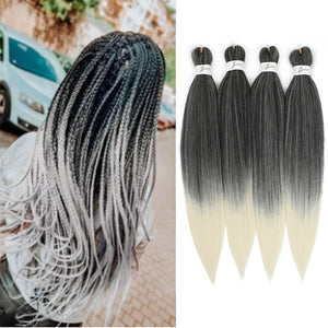 Open image in slideshow, Iparty 24 Inches Synthetic Braiding Hair Coppor Color Pre Stretched Yaki Straight Extension Daily Party Cosplay
