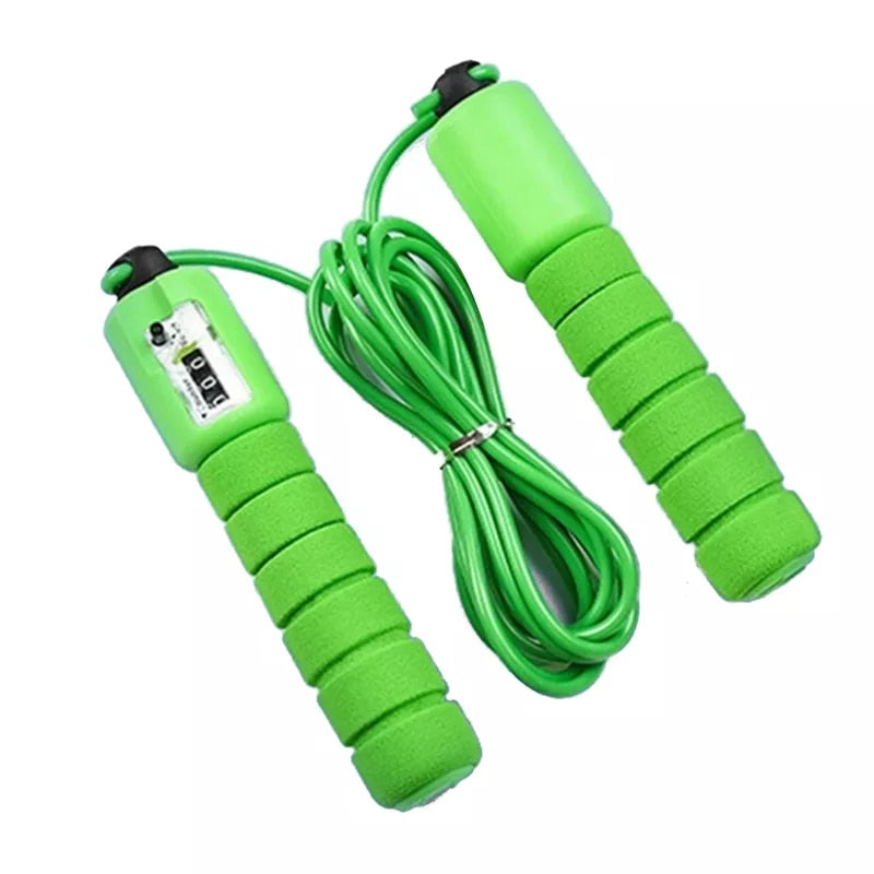 Crossfit Jump Rope Skip Speed Weighted Anti-Slip Handle Counting Training Workout Equipment