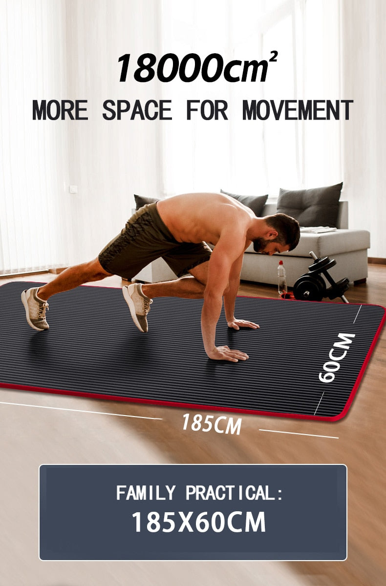 Yoga Mat Workout Equipments for Fitness Exercise At Home Gym Pilates Sport Equipment Body Building Sports Entertainment