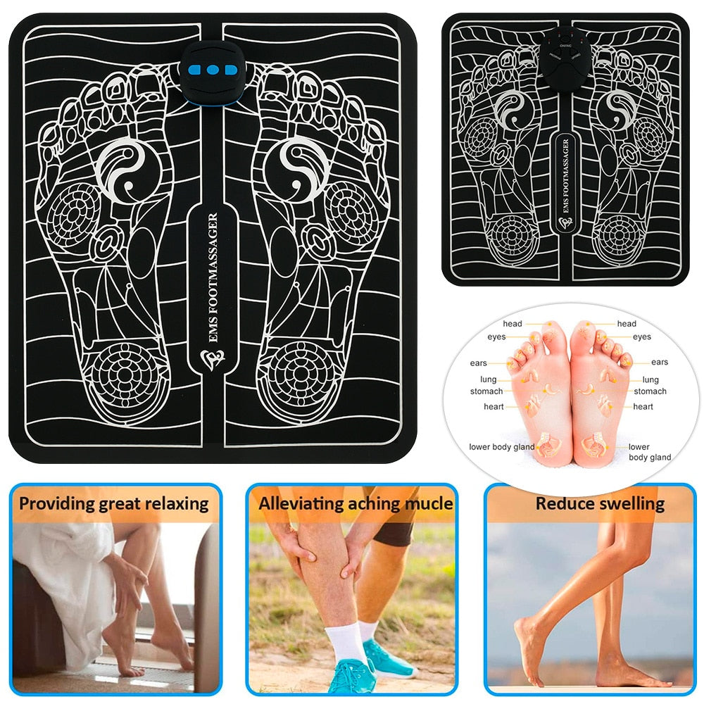6 Modes Electric Foot Massager Mat Pad - ontopoftheworldstore-888